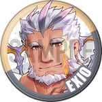 "Exio (anti -hero)" character can badge