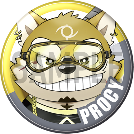 "Procy" Character Can Badge