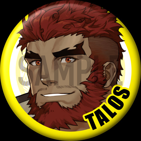 "Talos" 特點別針徽章