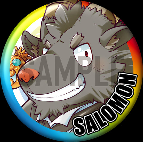 "Lil' Salomon" Character Can Badge
