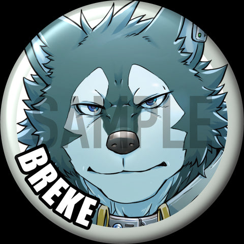 "Breke" Character Can Badge