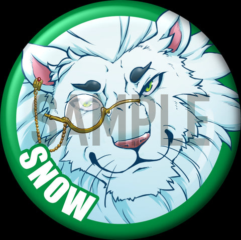 "Snow" Character Can Badge