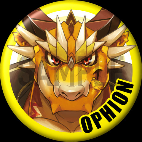 "OphionB" Character Can Badge