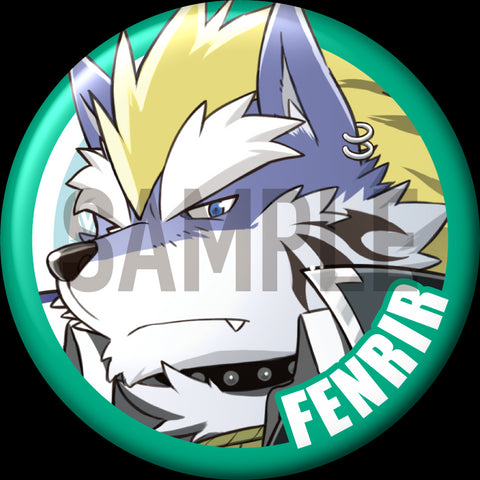 "Fenrir" Character Can Badge