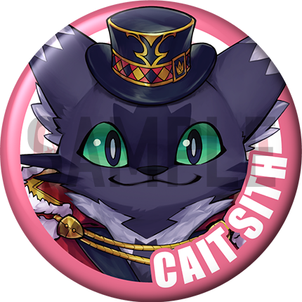 "Cait-sith" 特點別針徽章