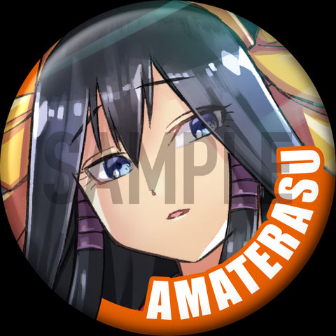 "Amaterasu" Character Can Badge