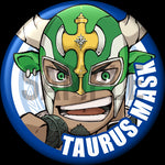 "Taurus Mask" Character Can Badge