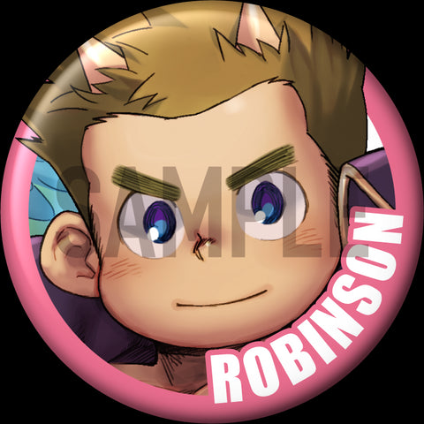 "Robinson" Character Can Badge