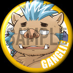 "Ganglie" 特點別針徽章
