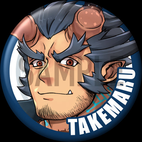"Takemaru" Character Can Badge