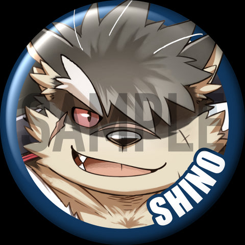 "Shino" 特點別針徽章
