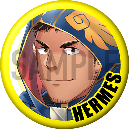 "Hermes" Character Can Badge