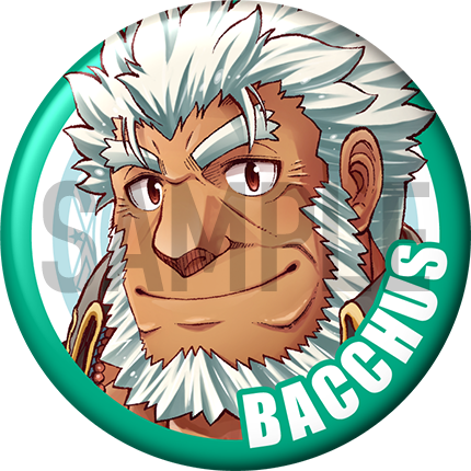 "Bacchus" Character Can Badge