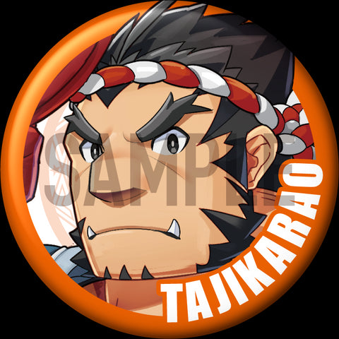 "Tajikarao" Character Can Badge