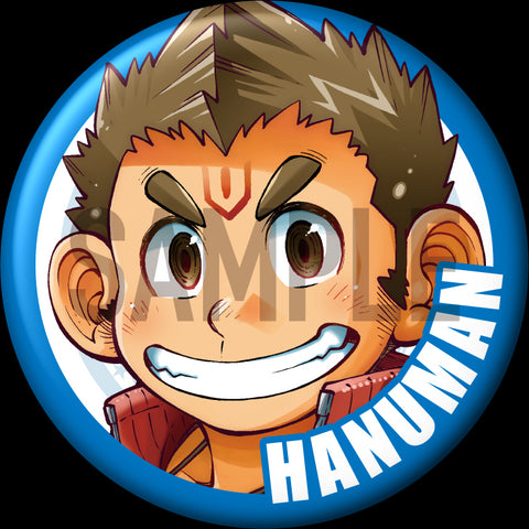 "Hanuman" Character Can Badge