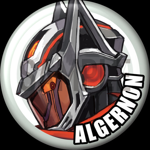 "Algernon" 特點別針徽章