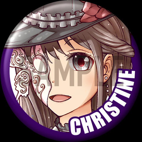 "Christine" 特點別針徽章