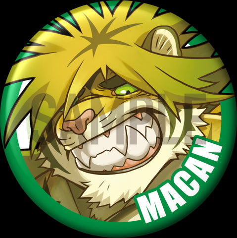 "Macan" Character Can Badge